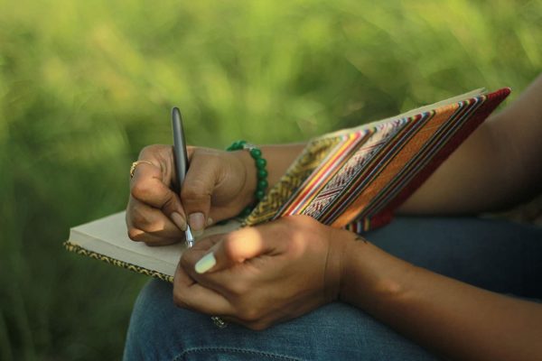 Handmade Bhutanese Cloth Covered Writing Notebook Journal - Lokta (3)