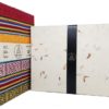 Handmade Bhutanese Cloth Covered Writing Notebook Journal With Ribbon - Lokta